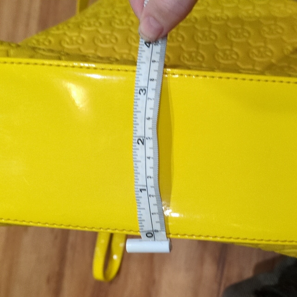 Yellow Embossed Tote Bag - Picture 7 of 11